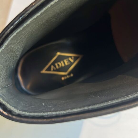 Adieu Paris Black Leather Combat Boots – Made in Portugal – Size 39 - Picture 5 of 11